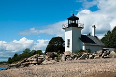Bristol Ferry Lighthouse in Northern Rhode Island